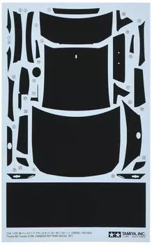 TAMIYA Detail Up Parts Series Toyota 86 Decal Carbon Pattern Пластиковые детали для модели 12659 1/24 № 59