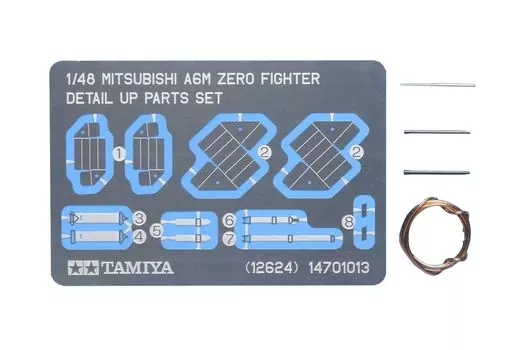 TAMIYA Detail Up Parts Series Японский ВМС Mitsubishi Zero Type Carrier Fighter Detail Up Parts Set Пластиковые детали для модели 12624 1/48 № 24