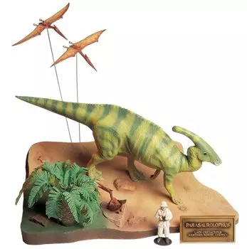 TAMIYA Dinosaur World Series Parasaurolophus Scene Set Пластиковая модель 60103 1/35 № 3