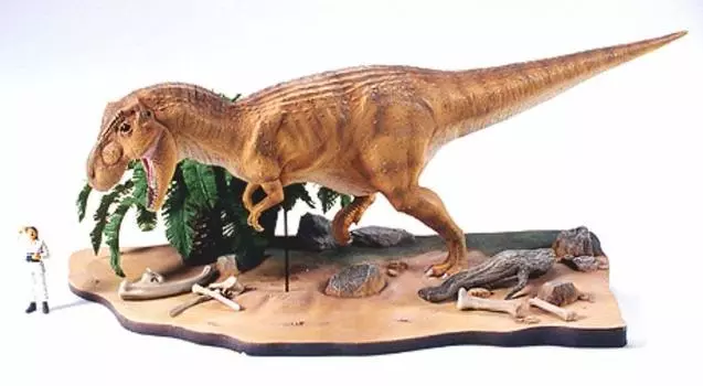 Tamiya Dinosaur World Series Tyrannosaurus Scene Set Пластиковая модель 60102 1/35 № 02