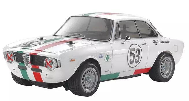 Tamiya Electric RC Car Series Alfa Romeo Giulia Sprint GTA Club Racer 58732 1/10 №732 (Шасси МБ-01) белый
