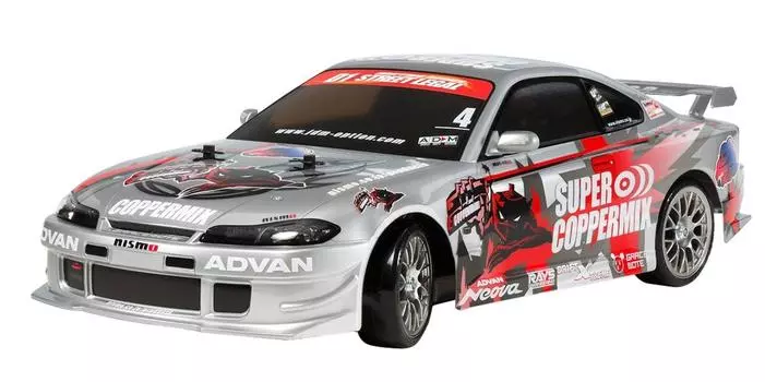 Tamiya Electric RC Car Series Nismo COPPERMIX Silvia Drift Spec 58612 1/10 № 612 (Шасси ТТ-02Д) На дороге