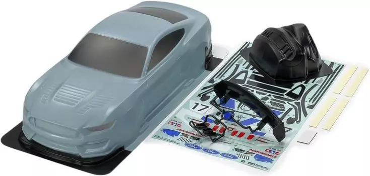 Tamiya Electric RC Car Special Project Ford Mustang GT4 Painted Body Set 47485 1/10 No.185 1/10RC (Corsa Gray)