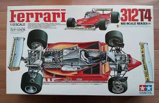 Tamiya Ferrari 312T4 большой масштаб 1/12 (1/12 автомобиль 12025) красный
