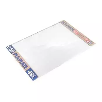 TAMIYA Fun Craft Series No. 123 White Plastic Van 0.5mm Thick B4 Size 4 Pieces Craft Material 70123