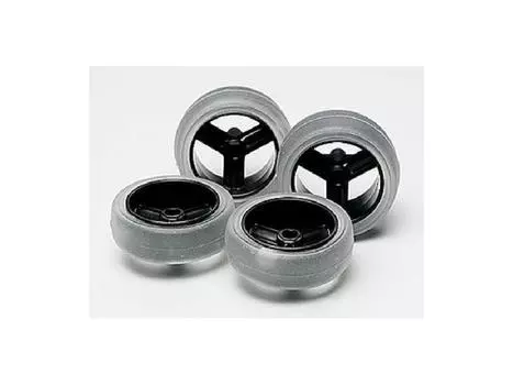 Tamiya Grade Up карбоновое колесо большого диаметра, мягкое, гладкое 15366 № 366 GP.366 (с шинами)