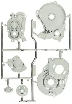 Tamiya Hop Up Options A Parts Матовый хромированный 54989 № 1989 OP.1989 CC-02