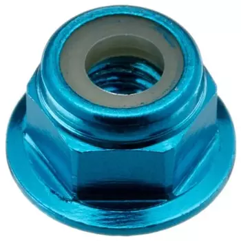 TAMIYA HOP-UP OPTIONS OP-159 4 мм алюминиевая фланцевая контргайка (синие 5 штук)