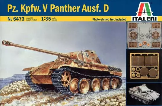 Tamiya Italeri 135 Military Series 6473 135 Немецкая Panther D type с фототравлеными деталями 38473