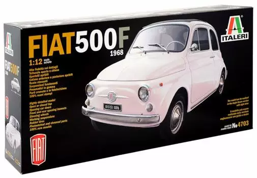 Tamiya Italeri Classic Car Series Fiat 500F Пластиковая модель 37703 1/12 № 4703