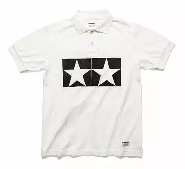 Tamiya JUN WATANABE Tamiya Mark Polo Shirt White XS 67463