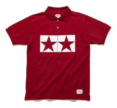 Tamiya JUN WATANABE Tamiya Mark Polo Shirt Red S 67455