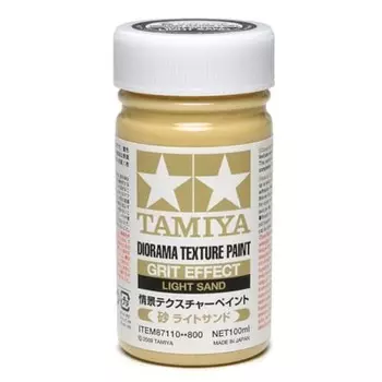 TAMIYA Makeup Material Series No.110 Scenery Texture Paint (Sand Light Sand) 100ml Model Paint 87110