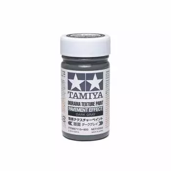 TAMIYA Makeup Material Series No.115 Текстурная краска для декораций (Дорожное покрытие темно-серое) 100 мл Модельная краска 87115