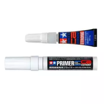 Tamiya Makeup Material Series No.211 Набор моментальных клеев/праймеров PP/PE/POM/EVA по 3 г для каждой модели клея 87211