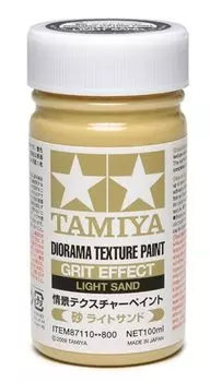 TAMIYA Makeup Material Series Scenery Texture Paint Light 100ml Model Paint 87110 No.110 (Песок Песок)