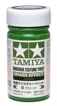 TAMIYA Makeup Material Series Scenery Texture Paint 100ml Model Paint 87111 No.111 (Grass Green)