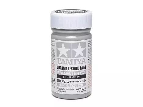 TAMIYA Makeup Material Series Scenery Texture Paint Surface Light 100ml Model Paint 87116 No.116 (Road Gray)