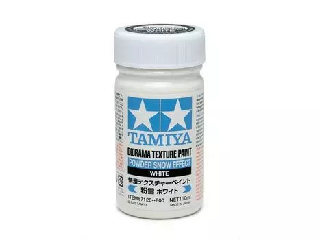 TAMIYA Makeup Material Series Scenery Texture Paint Snow 100ml Model Paint 87120 No.120 (Powdered White)