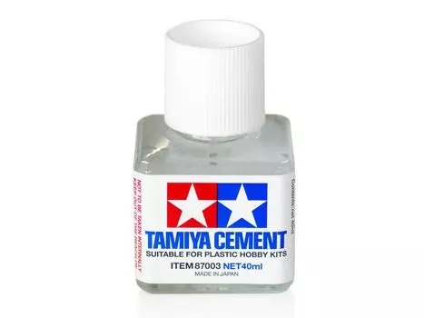 Tamiya Makeup Material Series Tamiya Cement 40ml Model Adhesive No.3 (Square Bottle) 87003-000