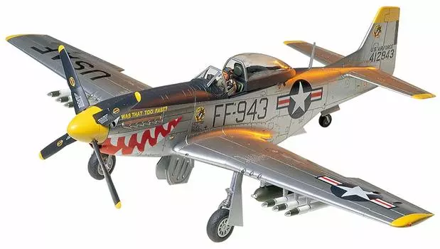 TAMIYA Masterpiece Series US Army North American Mustang Корейская война Технические характеристики Пластиковая модель 61044 1/48 № 44 F-51D