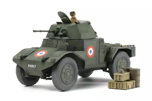 Tamiya Military Collection Французская армейская бронированная машина AMD35 1940 Пластиковая модель 32411 1/35 № 11 4-колесная