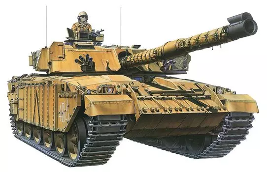Tamiya Military Mini Series Британский армейский основной боевой танк Desert Challenger Пластиковая модель 35154 1/35 № 154