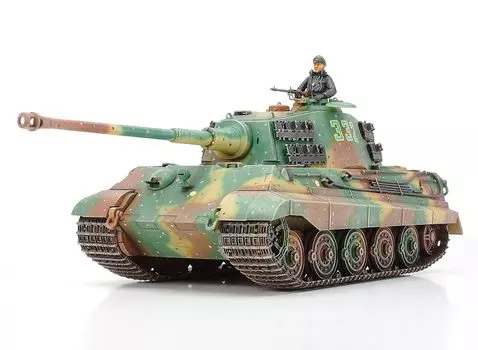 Tamiya Military Mini Series Немецкий армейский тяжелый танк King Tiger Henschel Turret Пластиковая модель 35164 1/35 N0.164