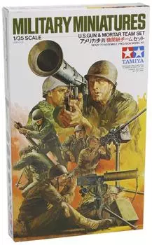 Tamiya Military Miniature Series American Infantry Machine Gun Team Set Пластиковая модель 35086 1/35 № 86