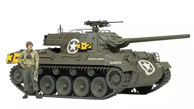 TAMIYA Military Miniature Series American Tank Destroyer M18 Hellcat Пластиковая модель 35376 Литье Цвет 1/35 № 376