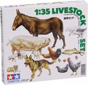 TAMIYA Military Miniature Series Animal Set Plastic Model 35128 1/35 No.128