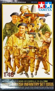TAMIYA Military Miniature Series British Army Infantry European Front Plastic Model 32526 1/48 No.26