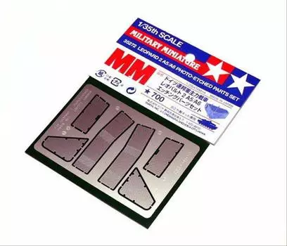 TAMIYA Military Miniature Series German Federal Army Main Battle Tank Leopard 2 A6 Etching Parts Set Plastic Model Parts 35272 1/35 No.272