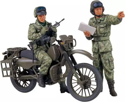 Tamiya Military Miniature Series Ground Force Motorcycle Reconnaissance Set Plastic Model 35245 1/35 No.245 Self-Defense