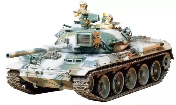 Tamiya Military Miniature Series Ground Force Type 74 Tank Winter Equipment Пластиковая модель 35168 1/35 No.168 Самооборона