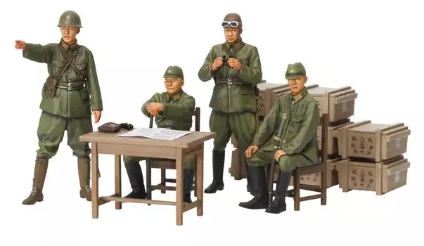 Tamiya Military Miniature Series Japanese Army Officer Set Plastic Model 35341 1/35 No.341