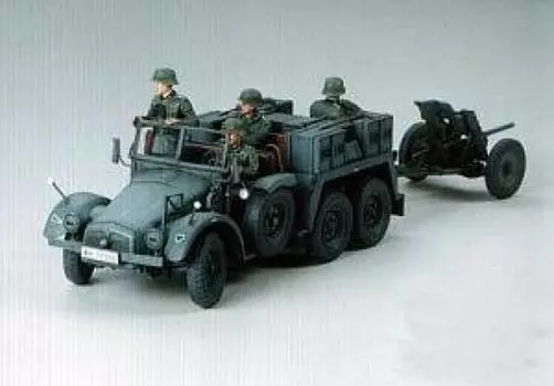 Tamiya Military Miniature Series Kruppprotze пушка буксируемая типа 1/35 3,7 см противотанковая