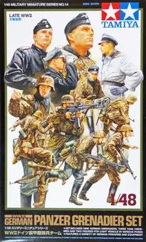 Tamiya Military Miniature Series Немецкая армейская танково-гренадерская команда Пластиковая модель 32514 1/48 № 14