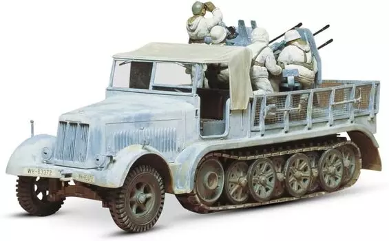 Tamiya Military Miniature Series Немецкая армия 8 тонн с 4 пушками пластиковая модель 35050 1/35 № 50 полугусеничный зенитный самоход