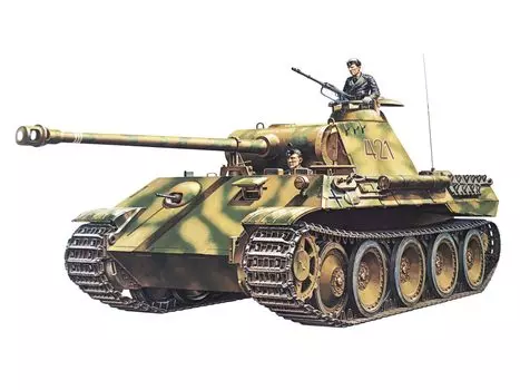 TAMIYA Military Miniature Series Немецкий армейский средний танк Panther Пластиковая модель 35065 1/35 № 65