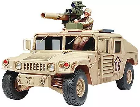 Tamiya Military Miniature Series US Army Humvee TOW Missile Carrier Пластиковая модель 35267 1/35 № 267 бежевый