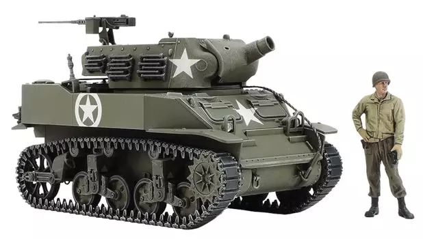 TAMIYA Military Miniature Series US Army M8 Howitzer Пластиковая модель 32604 Литье Цвет 1/48 № 104 Самоходная