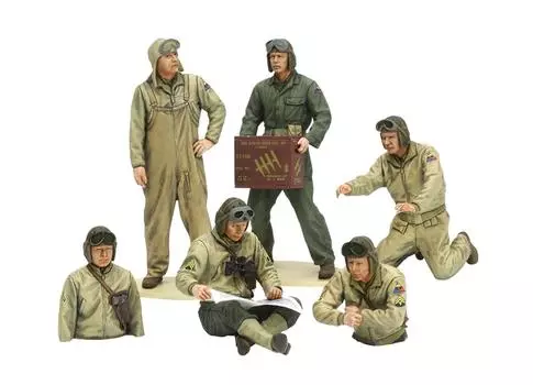 Tamiya Military Miniature Series US Army Tank Crew Set European Front Пластиковая модель 35347 1/35 No.347