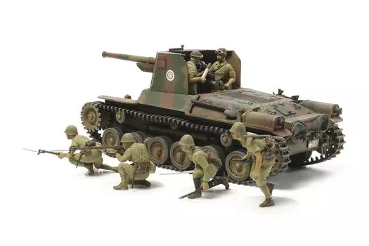 Tamiya Military Miniature Series Японский армейский артиллерийский танк Тип 1 Пластиковая модель с 6 куклами 35331 1/35 № 331