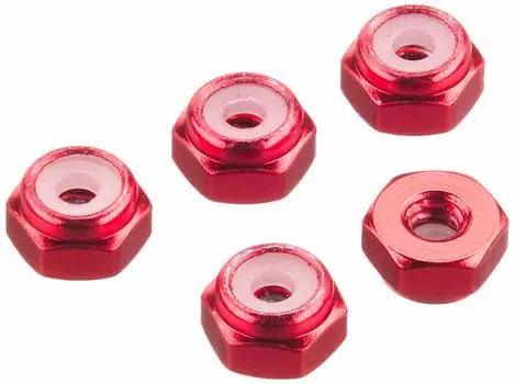 Tamiya Mini 4WD Grade Up Parts 2 мм алюминиевые стопорные гайки 15493 № 493 (5 красных)