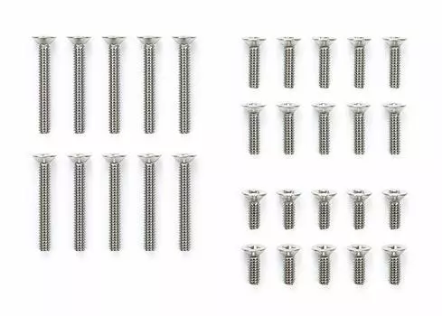 TAMIYA Mini 4WD Grade Up Parts нержавеющая сталь плоский винт комплект 15527 № 527 (6/8/15мм)