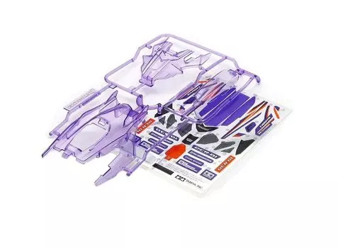 Tamiya Mini 4WD специальный проект комплект кузовных деталей 95373 DCR-01 (Декросу 01) (чистый фиолетовый)