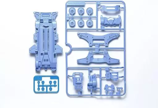 Tamiya Mini 4WD специальный проектный продукт VZ цветной комплект шасси 95629 (пастельно-синий)