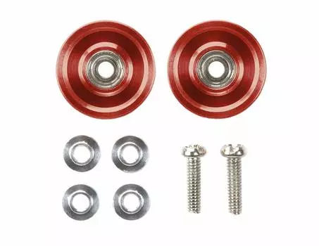 Tamiya Mini 4WD Special Product 13 мм полностью алюминиевый подшипниковый ролик красный 95577