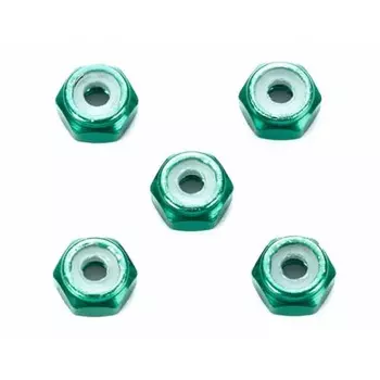 Tamiya Mini 4WD Special Product 2 мм алюминиевая стопорная гайка (5 Зеленый) 95424